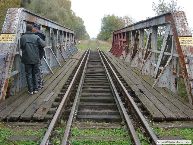 Most kolejowy na Kanale Mazurskim - Kierunek Węgorzewo